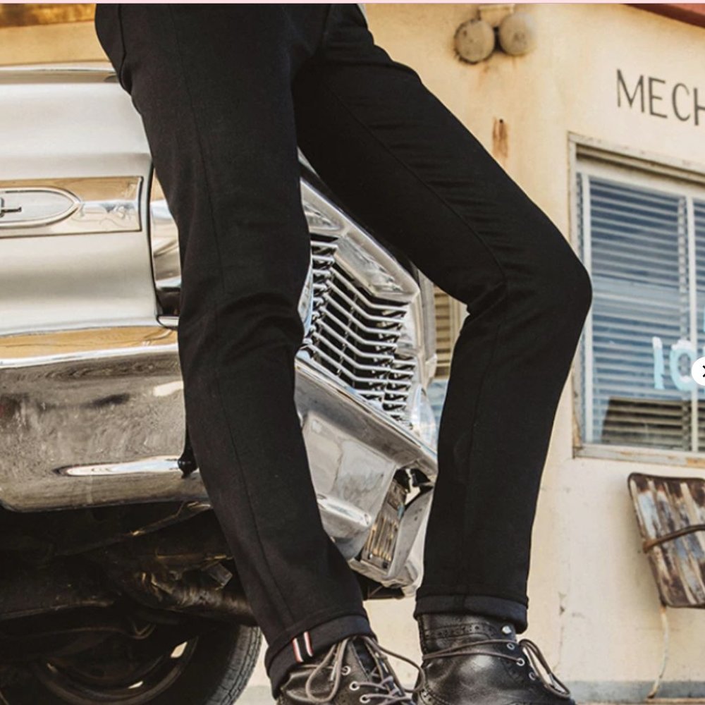 THE PEN SLIM JEAN - Black Raw 10.5oz